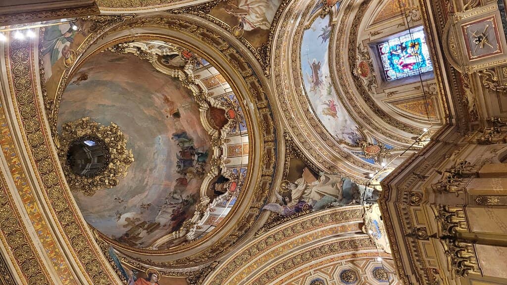 Gilded Altar & Ceiling Frescoes
