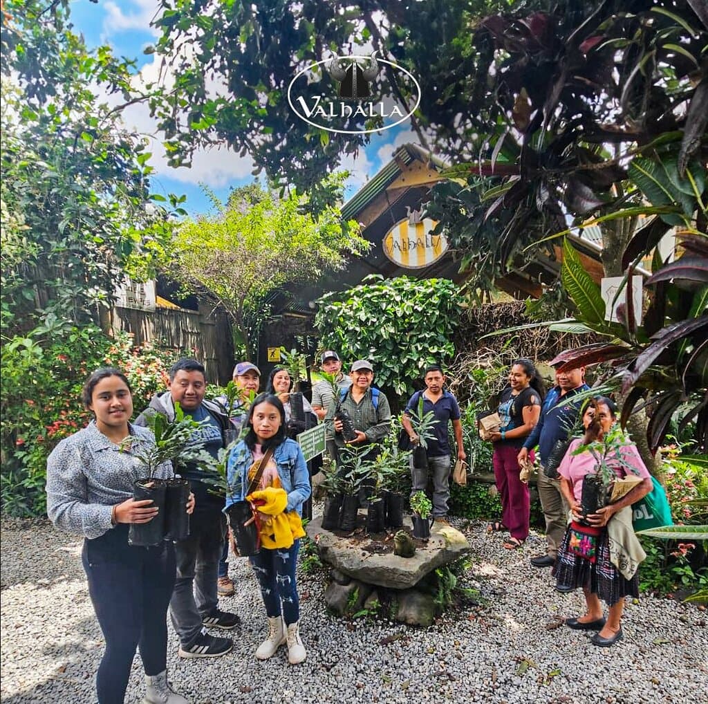 Our farm donates Macadamia trees to low income farming communities.