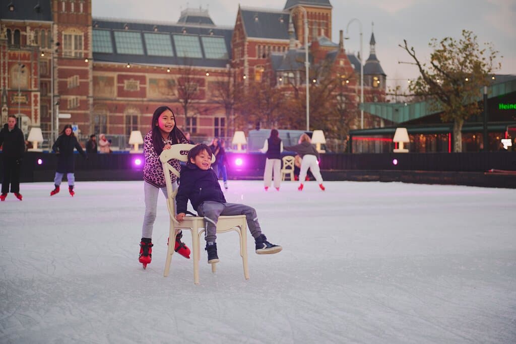 De IJsbaan op het Museumplein