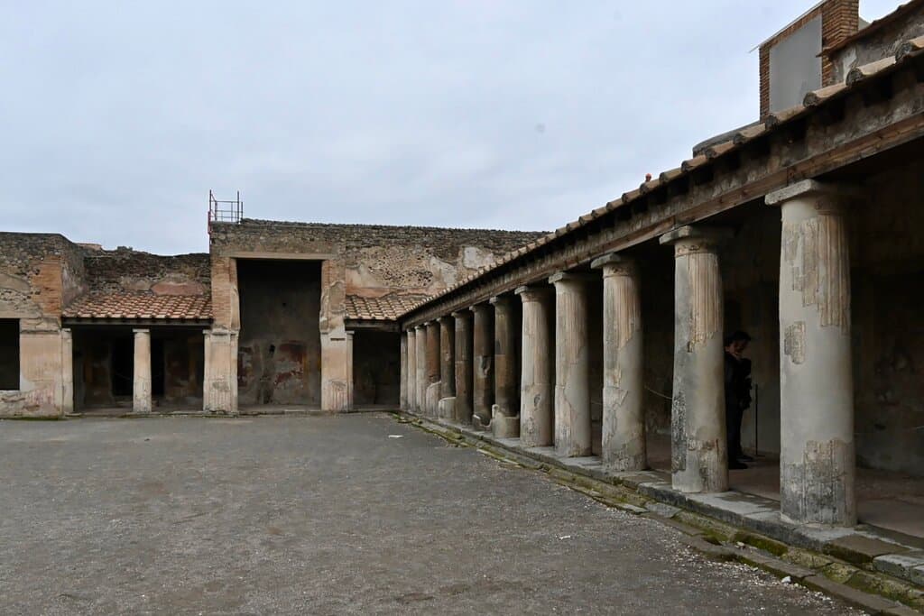 運動場としても使われてた中庭。