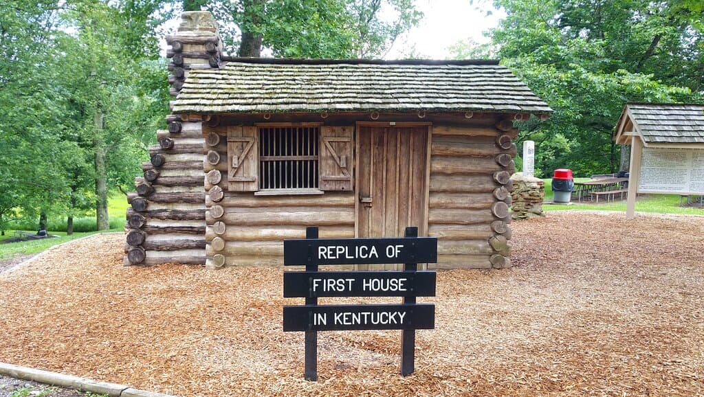 Replica of Dr. Thomas Walker's cabin.