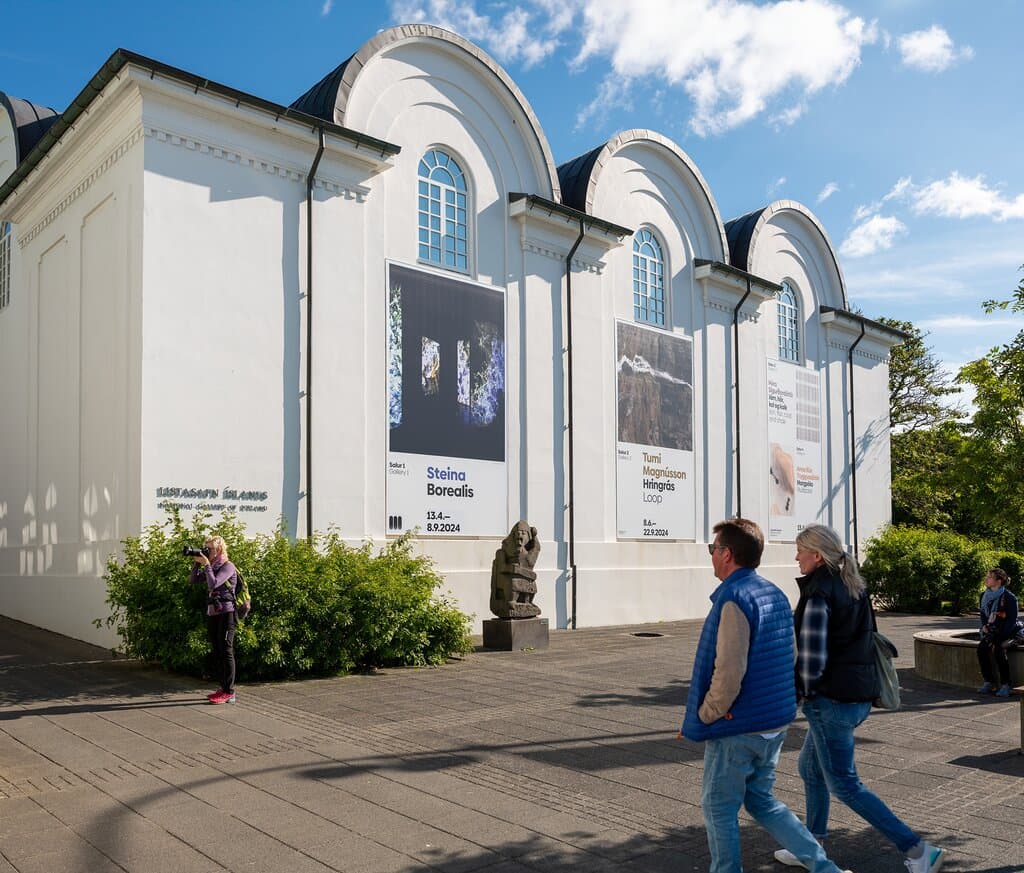 The main building of two of the National Gallery of Iceland.