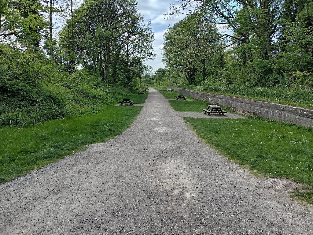 Tissington trail, 3.5 miles from the old Ashbourne station and tunnel.