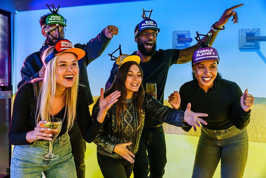 Play as a team inside an interactive smart room with projection mapping, motion tracking, and touch walls. It’s like stepping inside a video game.