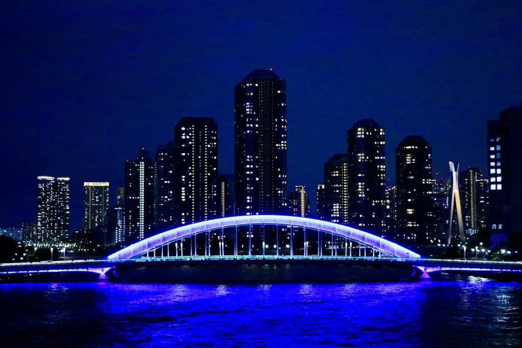 Eitai Bridge at Sunset