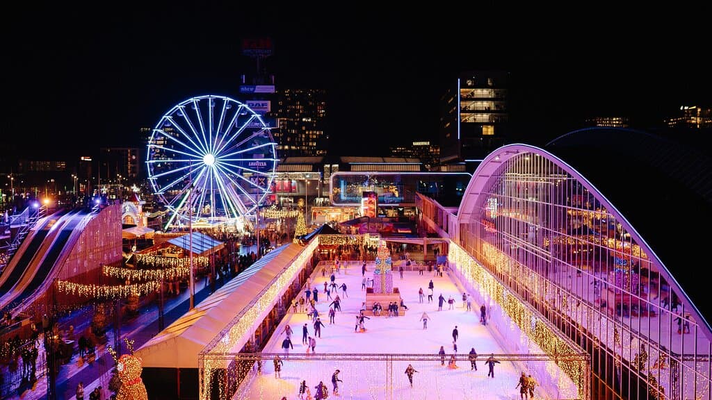 Het buitenterrein van de ultieme winterbeleving