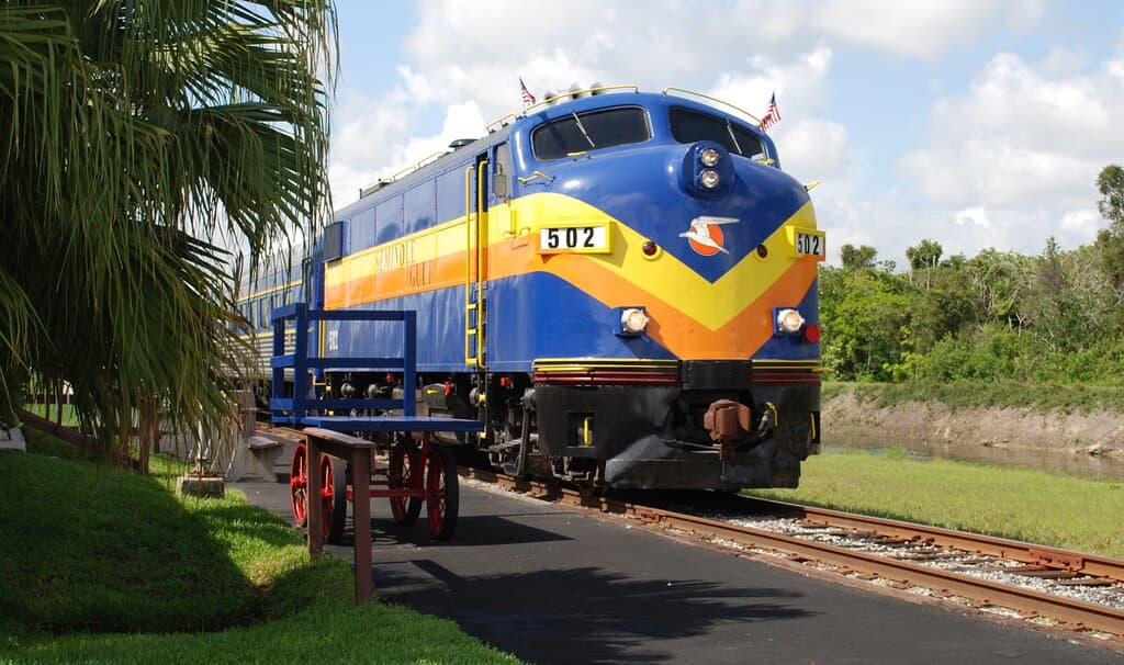 All aboard the Murder Mystery Dinner Train in Fort Myers, FL. Our unique dining experience features a five-course dinner, 3 1/2-hour round trip train ride and murder mystery show. Solve the Crime While You Dine! Regularly scheduled mystery trains depart at 6:30 PM Wed-Sat, and at 5:30 PM on Sundays. Make your Get-Away and book your hotel with us for special rates. Open year-round.