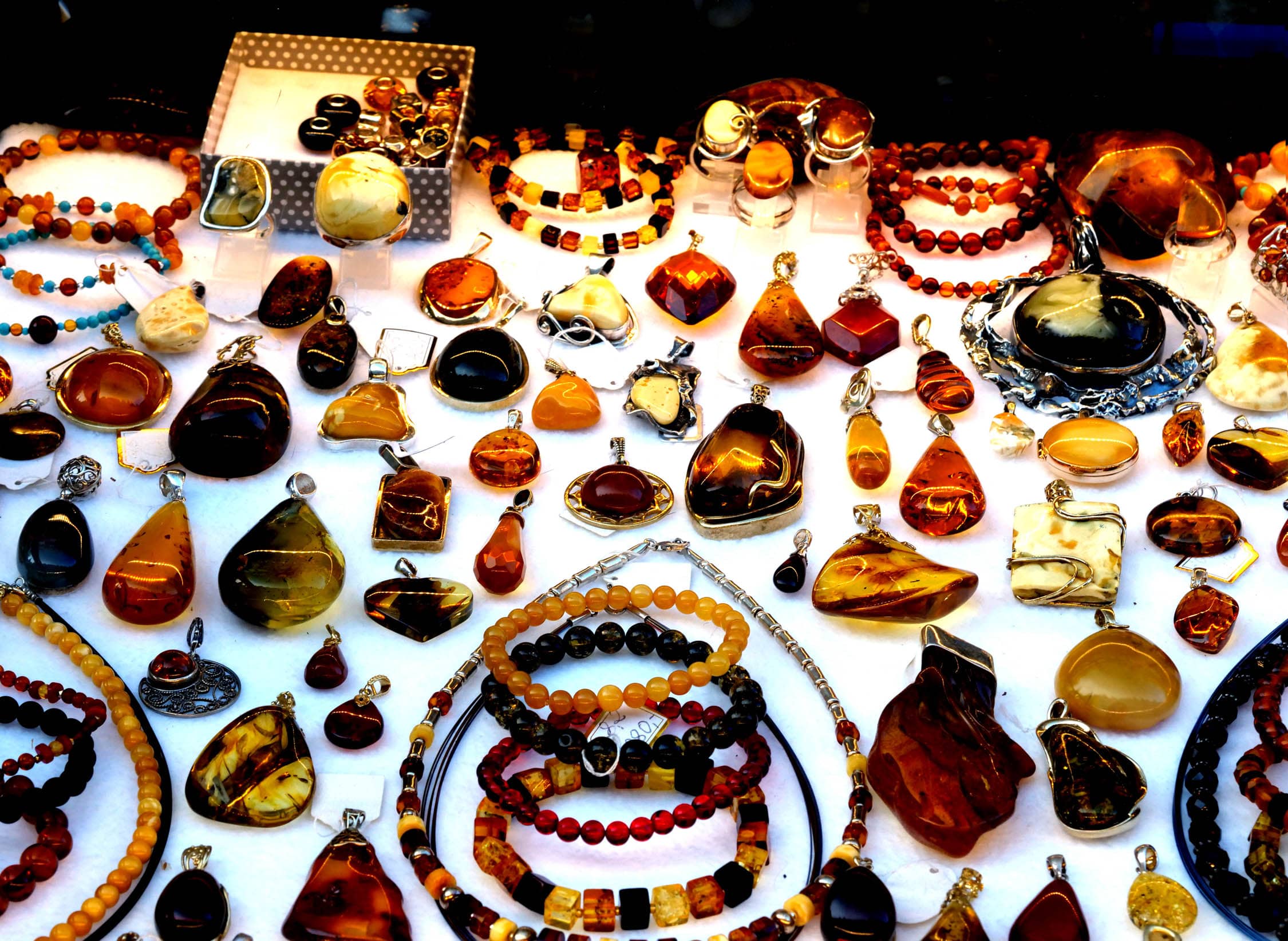 Colorful Amber Varieties