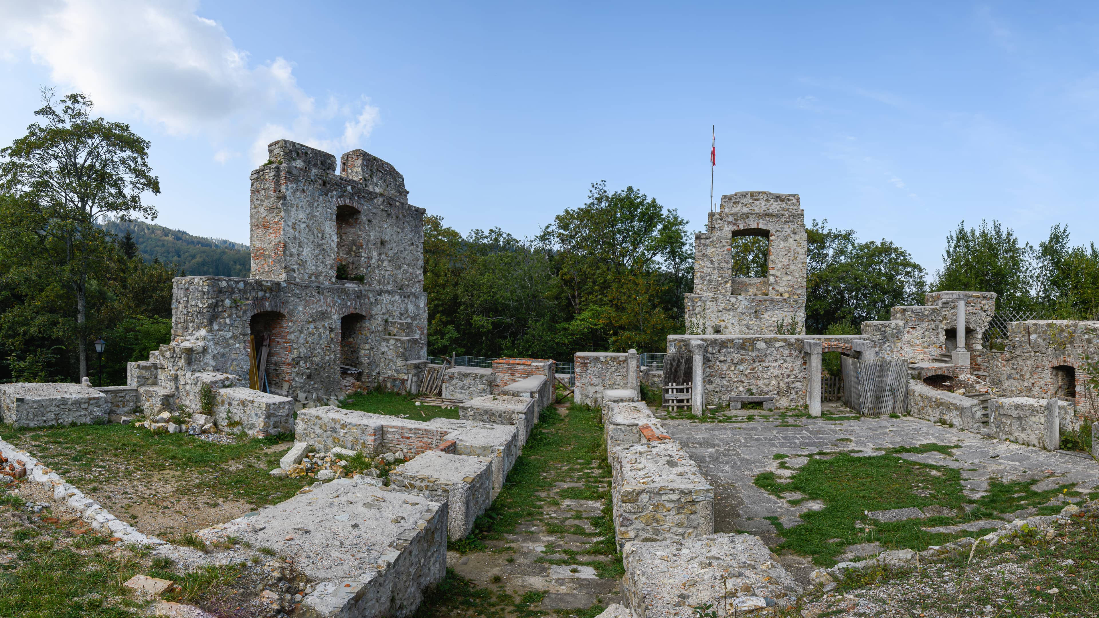 Well-Preserved Castle Ruins