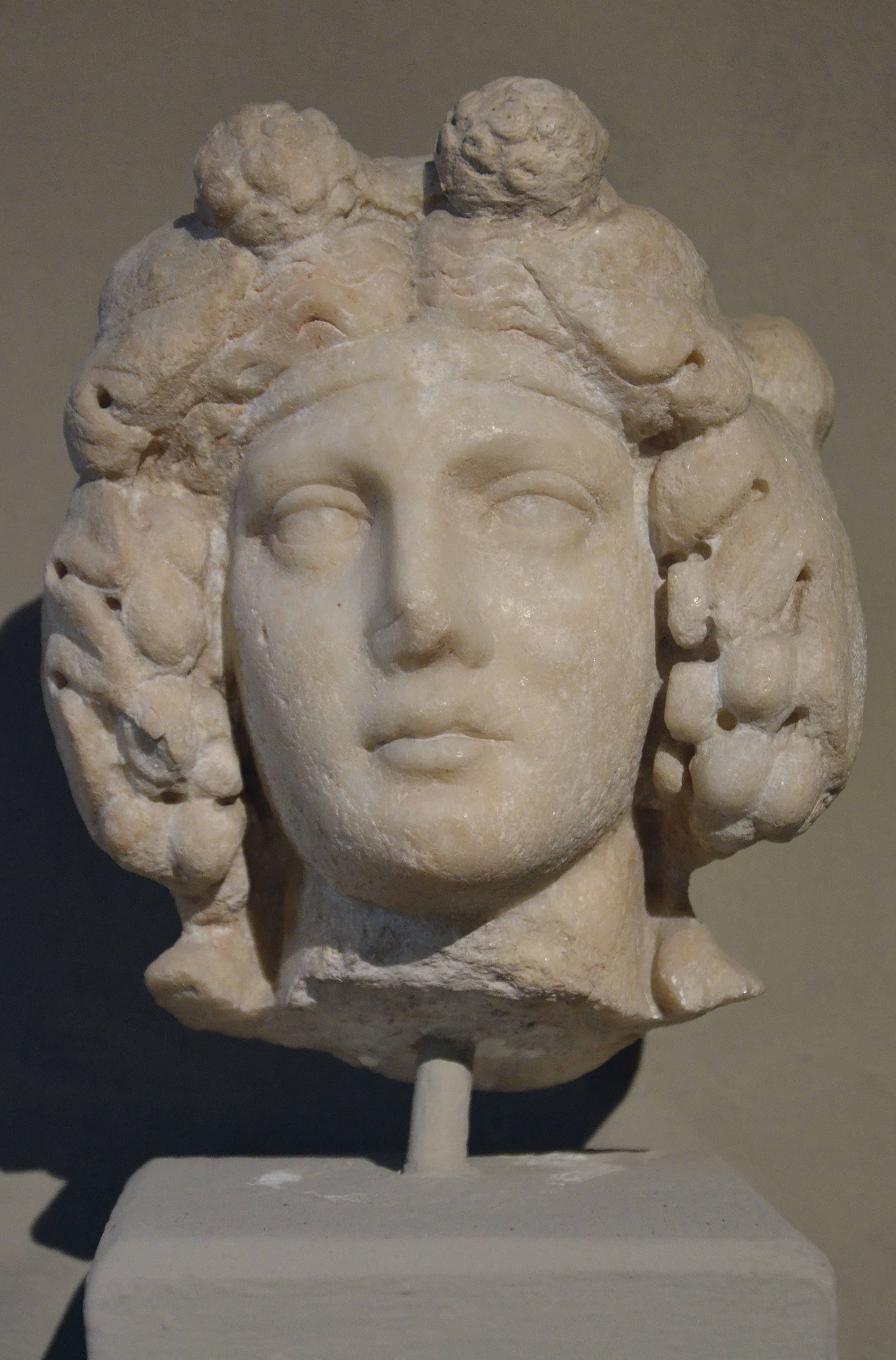 Marble Head of Dionysus