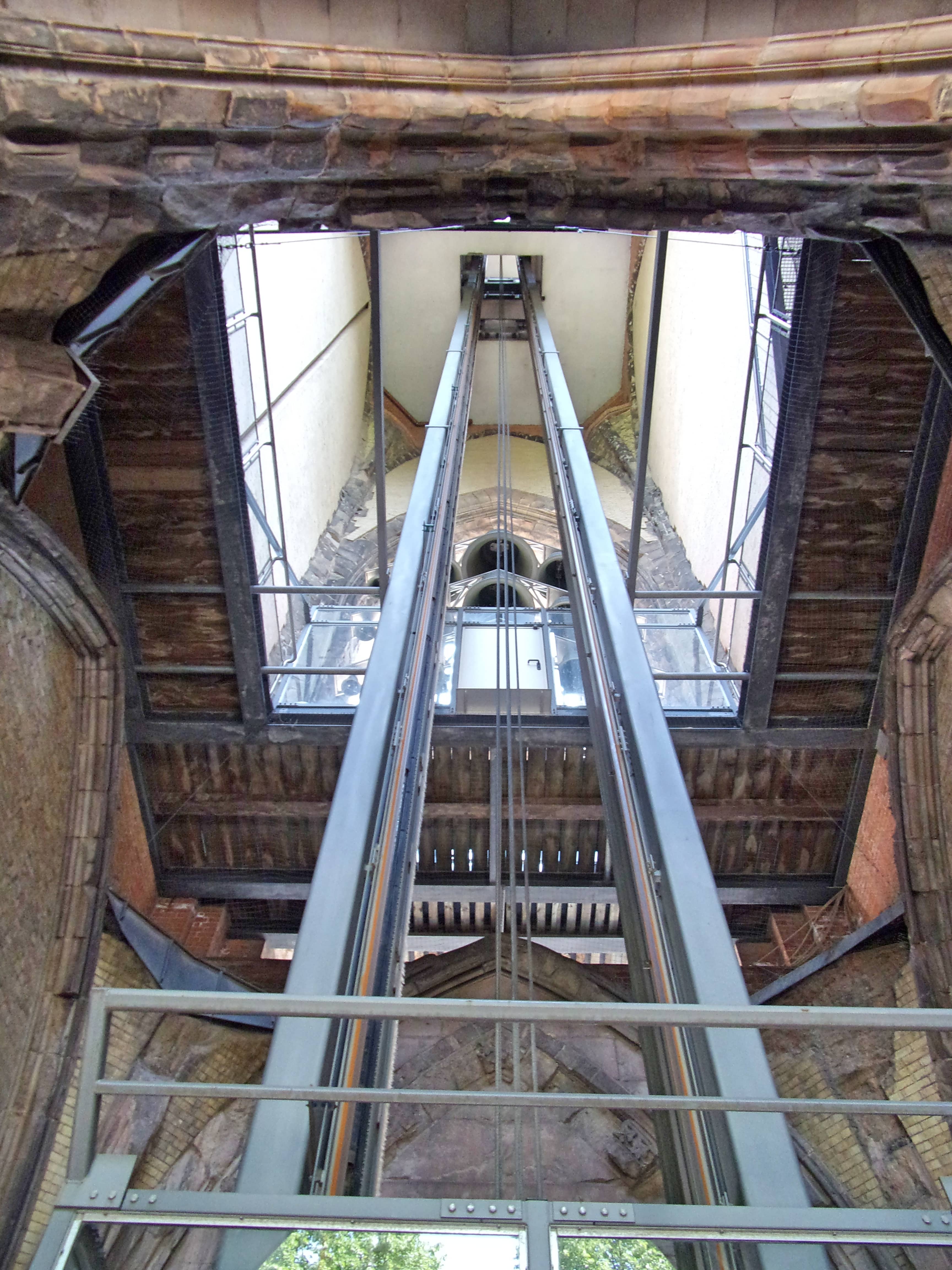 High-Speed Elevator Ride