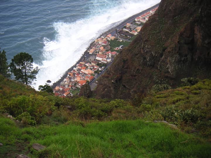 Dramatic Cliffside Village