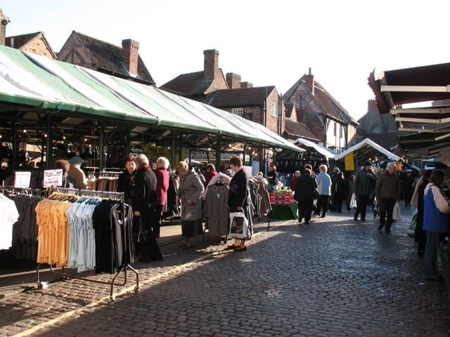 Vibrant Market Atmosphere