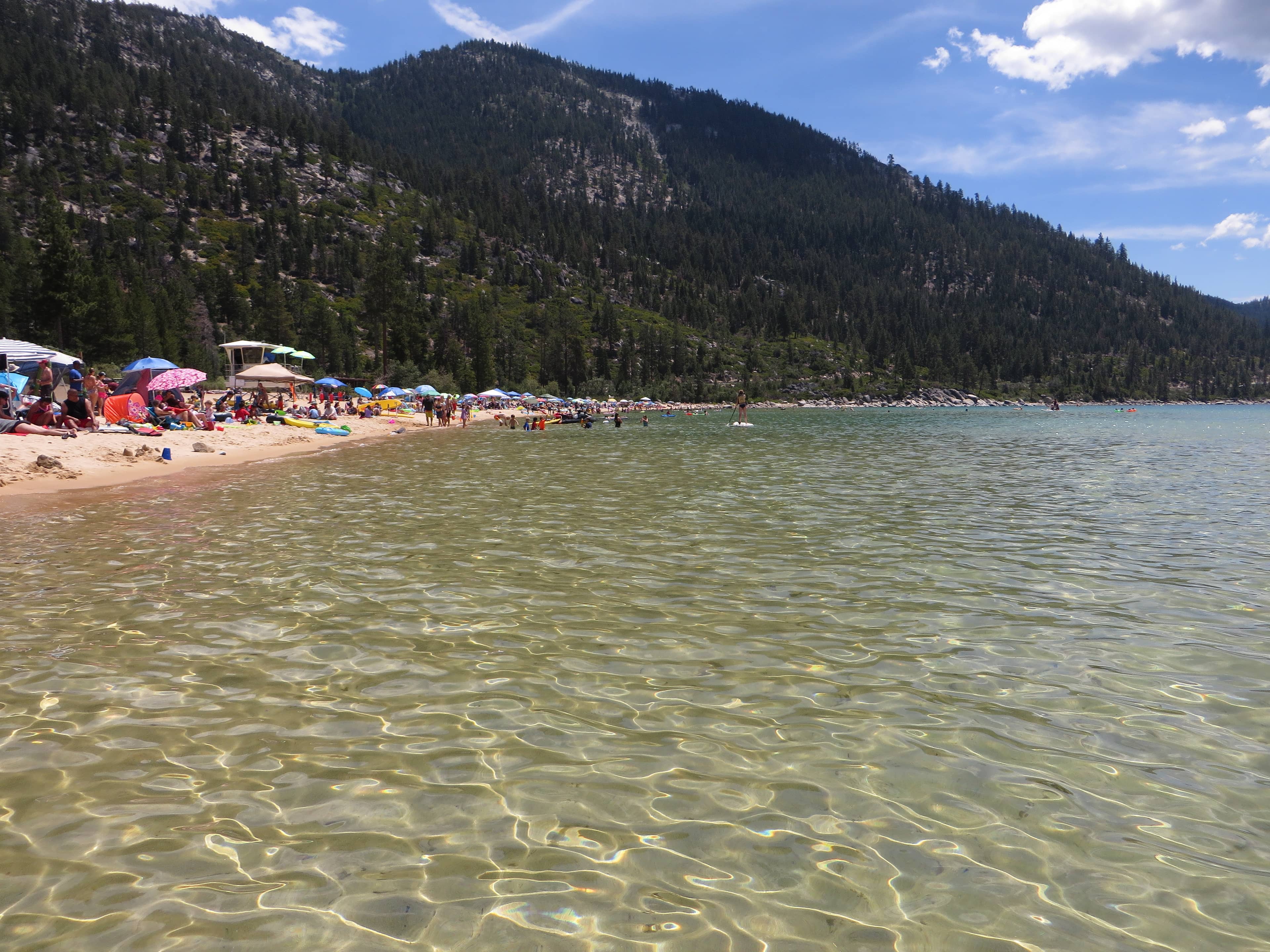 Refreshing Lake Tahoe Dip