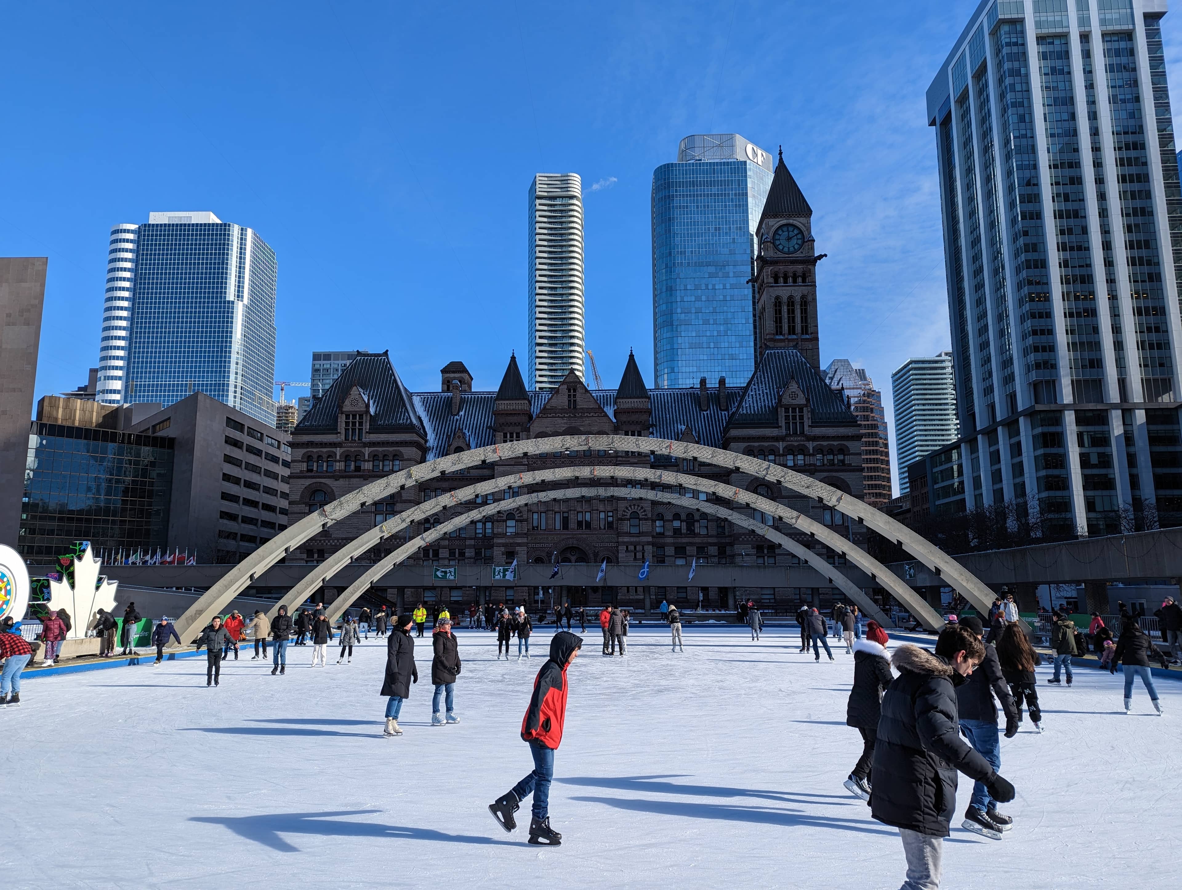 Winter Ice Skating Rink