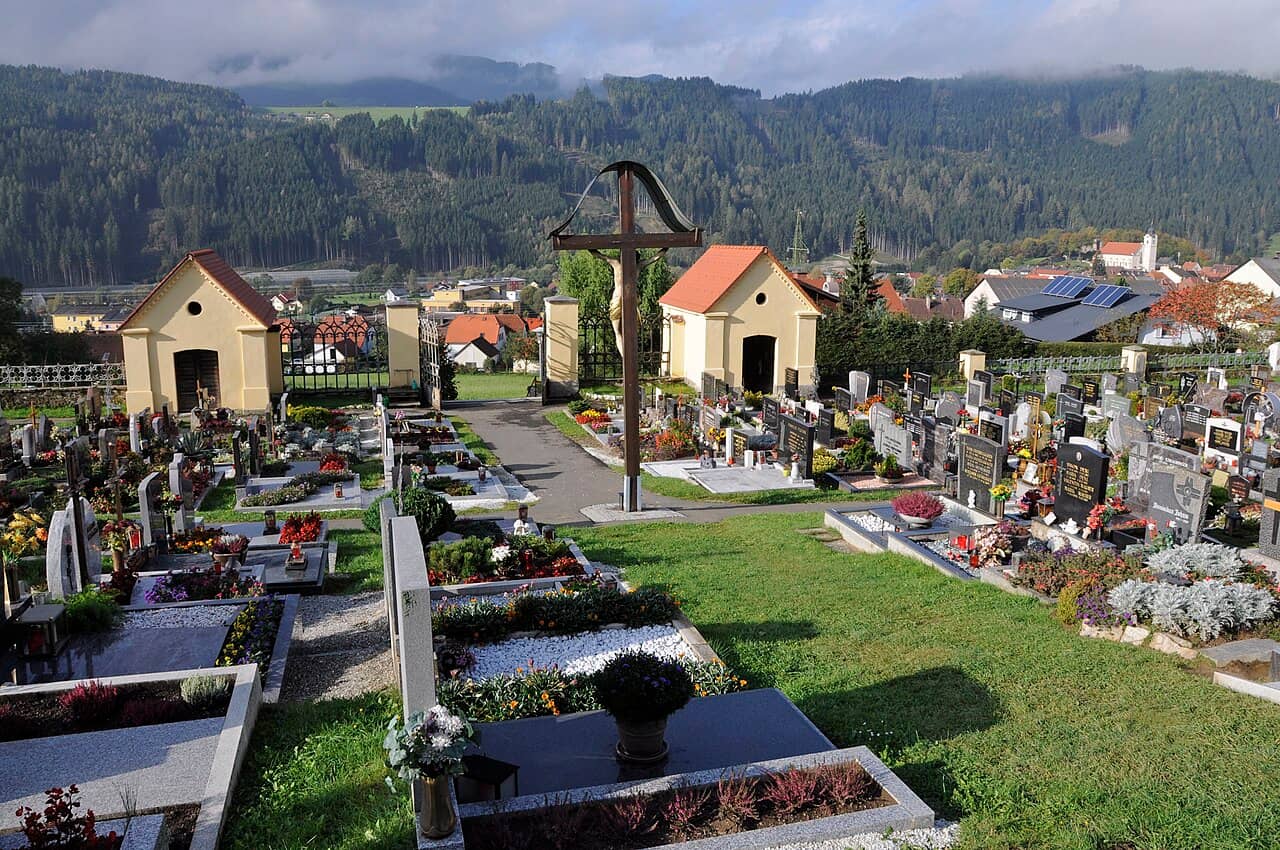 Scenic Cemetery Setting