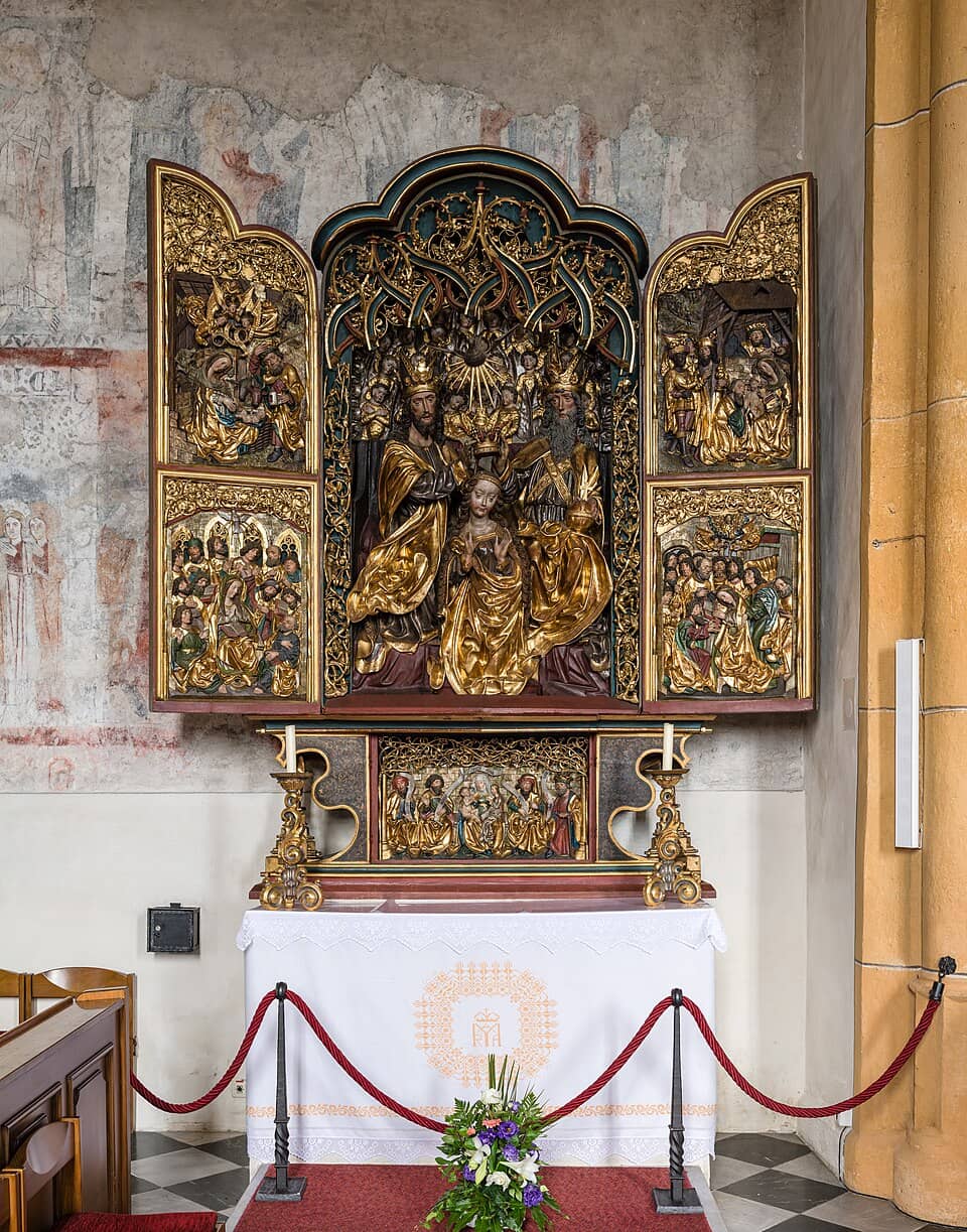 Stunning Altarpiece and Frescoes