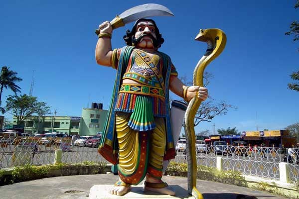 Mahishasura and Nandi Statues