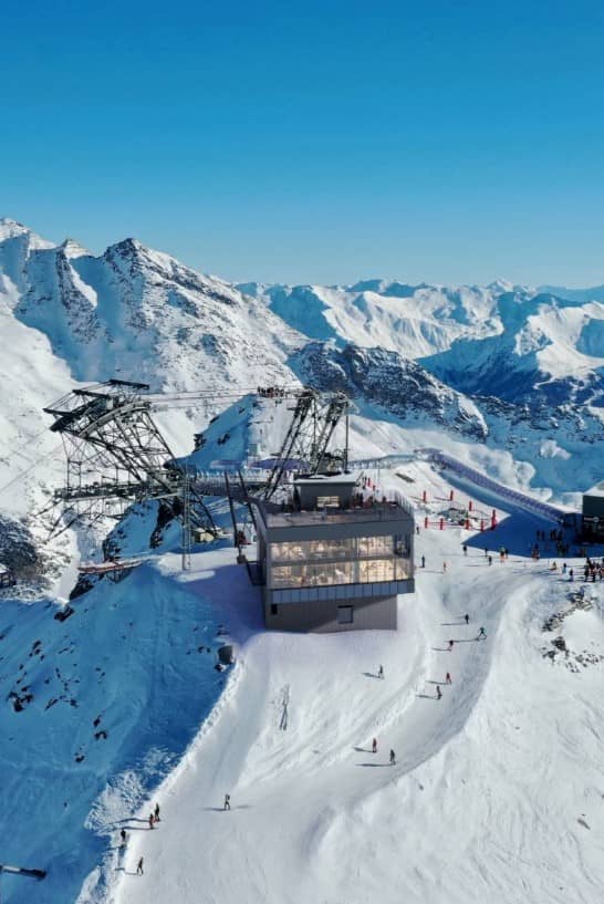 Advanced Skiing Descent