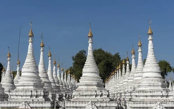 Sea of White Stupas