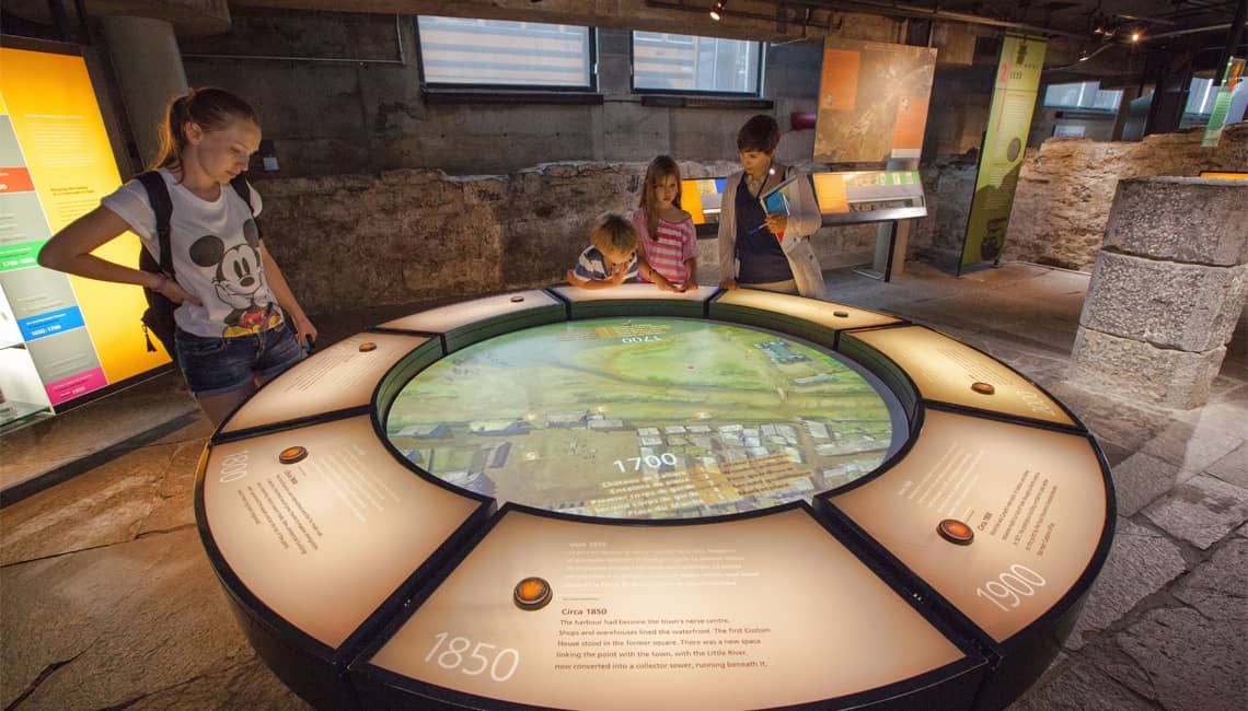Old Montreal History Exhibits