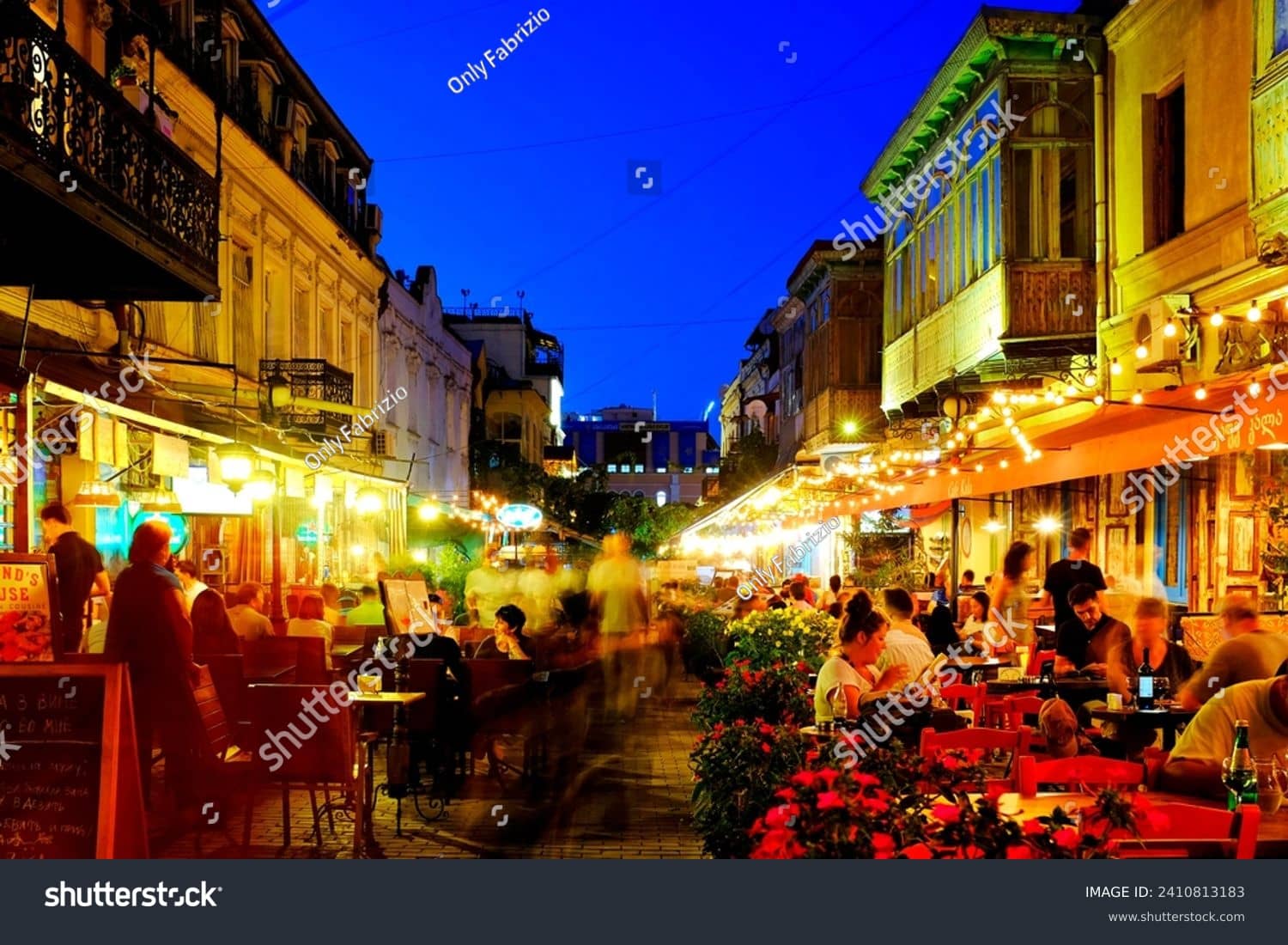 Vibrant Evening Atmosphere