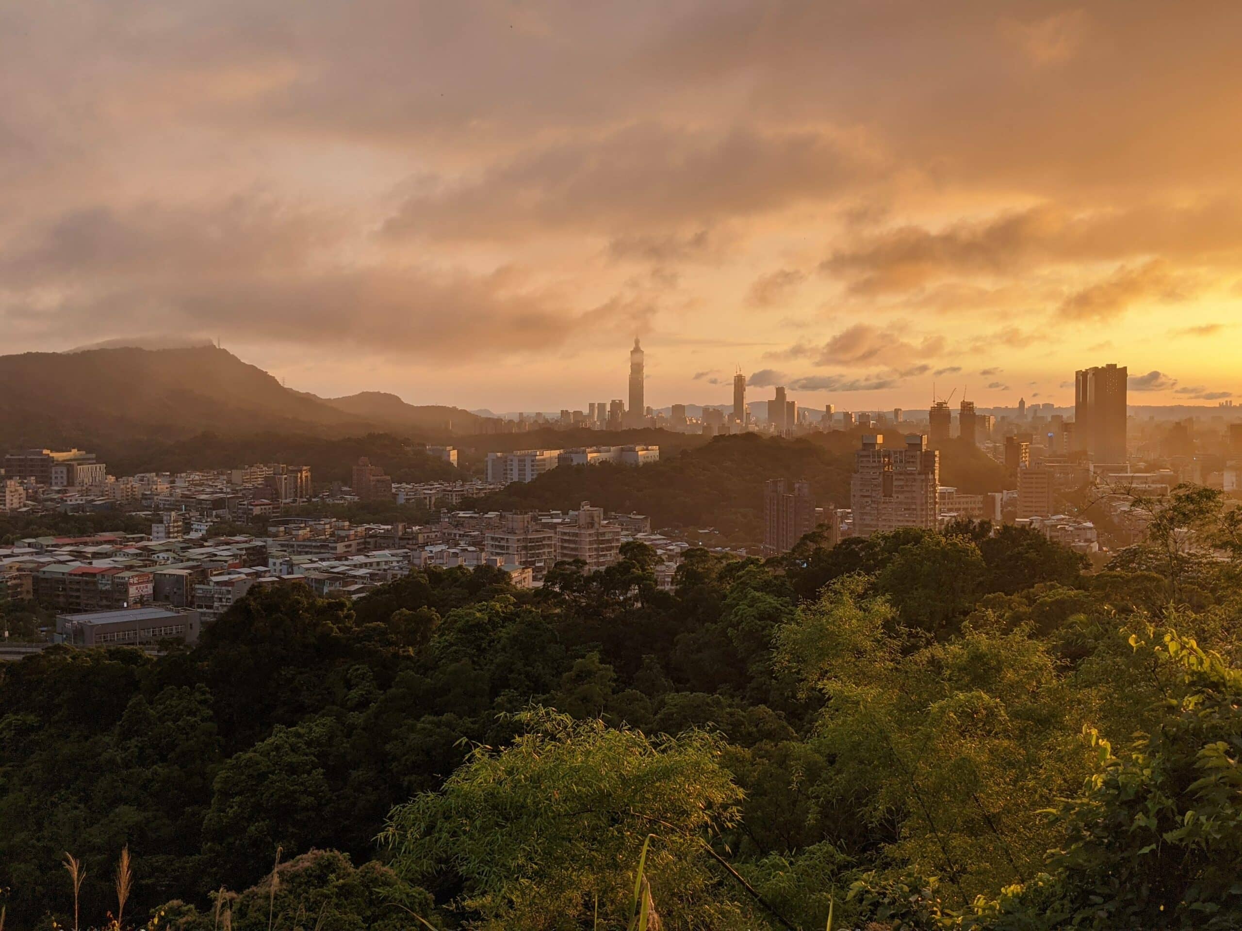 Sunset Over Taipei