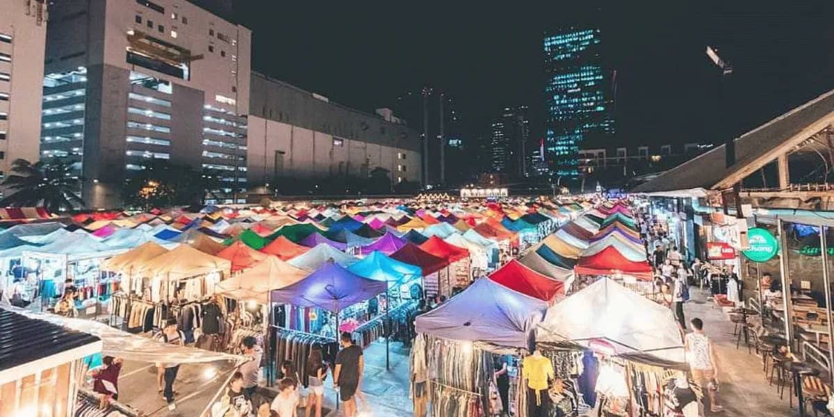 Bustling Evening Atmosphere