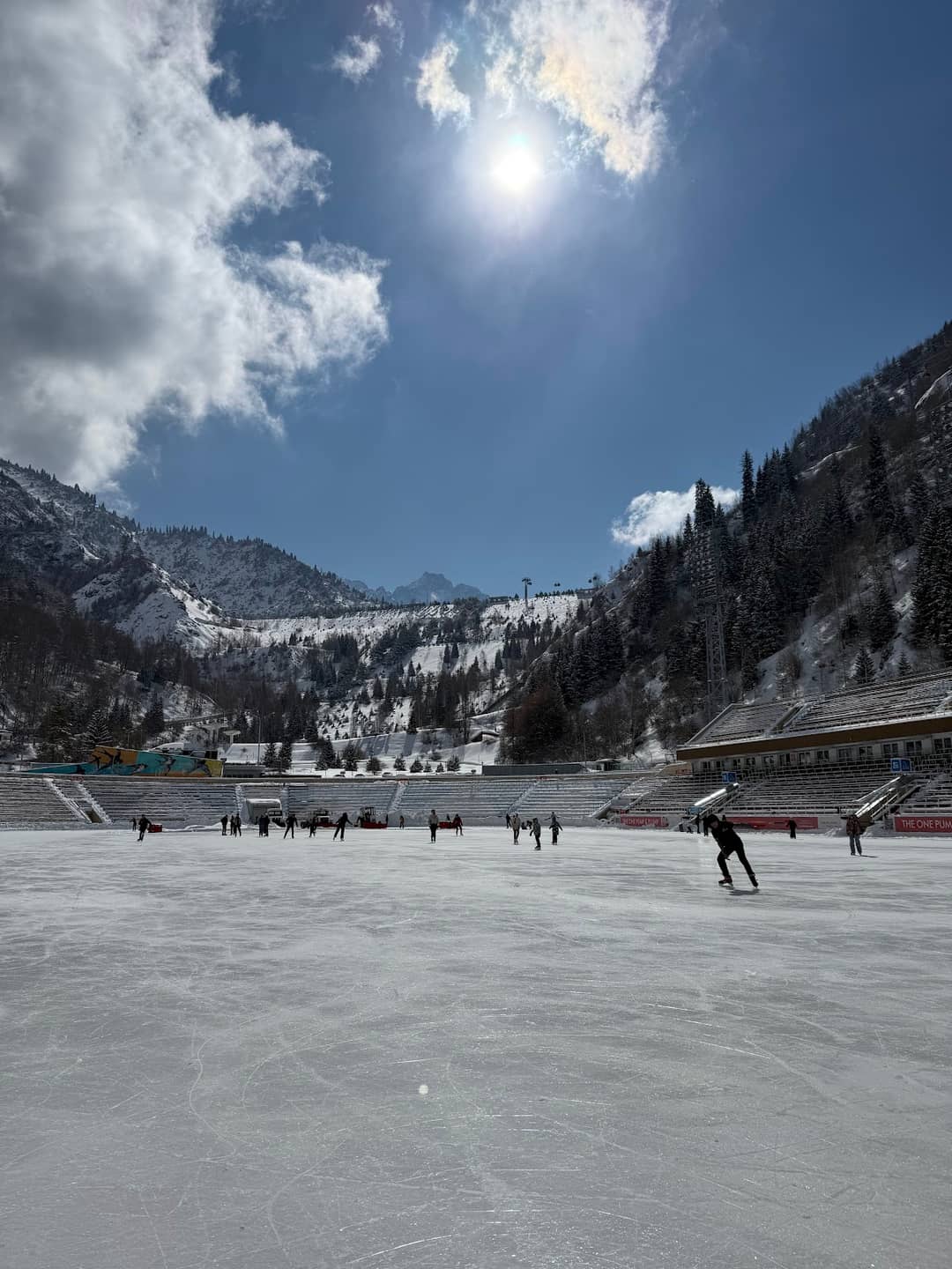 Medeu Rink Mountain Scenery